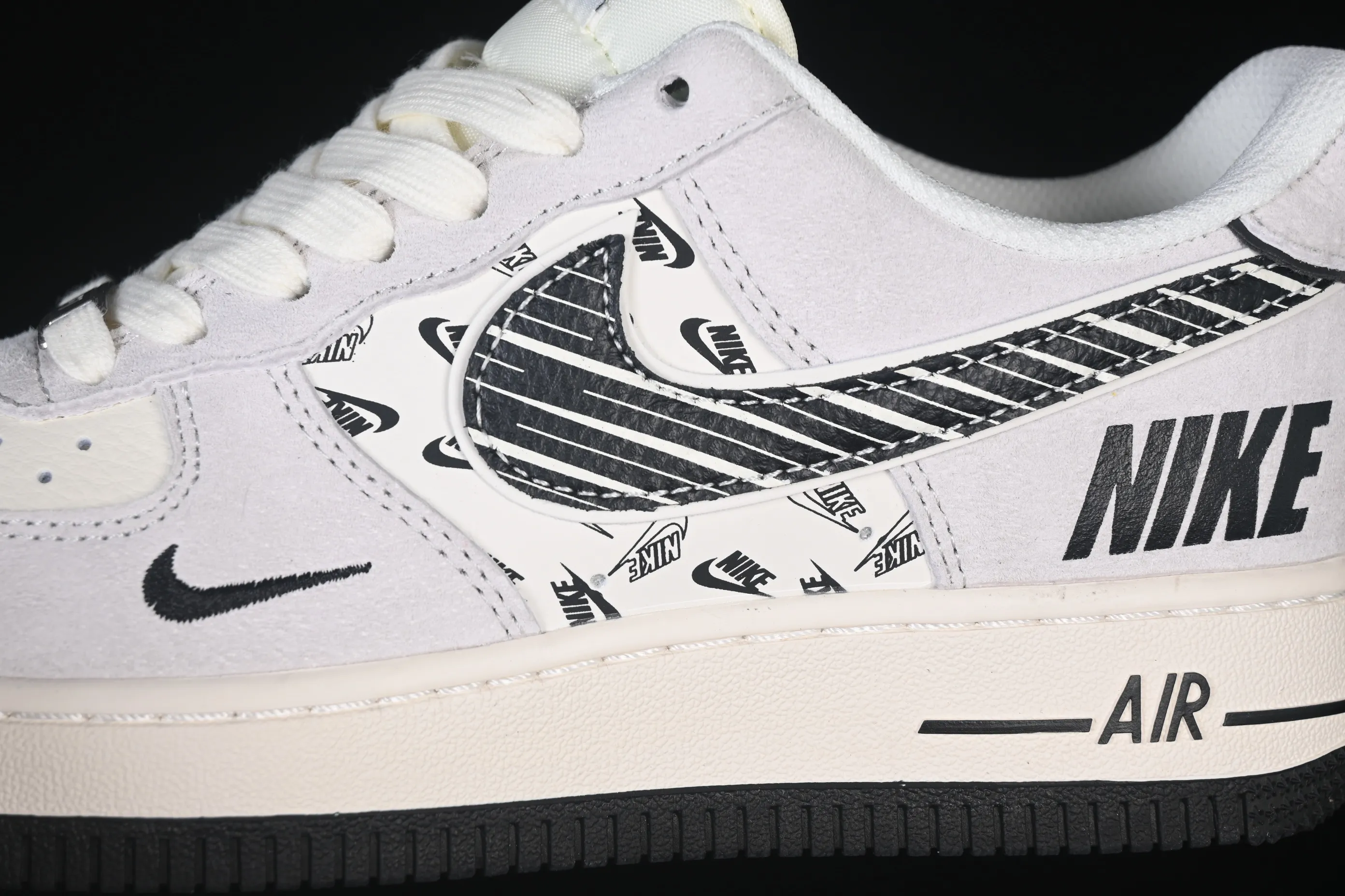 All categories Nk Air Force 1 Air Force series Nk Air Force 1 Low Air Force low-top Nike Air Force 1'07 Low Mi Heizhuba leather Air Force 1 low-top casual sneakers JP8028-068